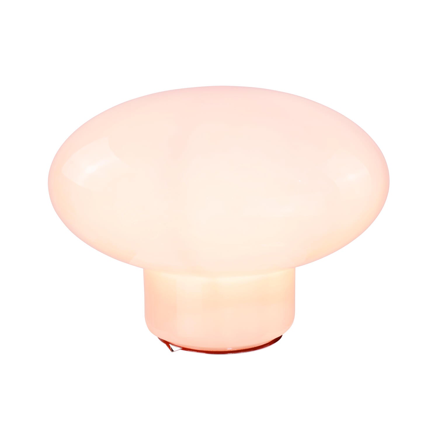 Ovalie XXL bordlampe, H25,5 cm - pink glas